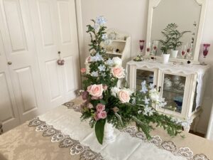 Flower arrangement L shape